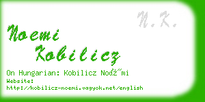 noemi kobilicz business card